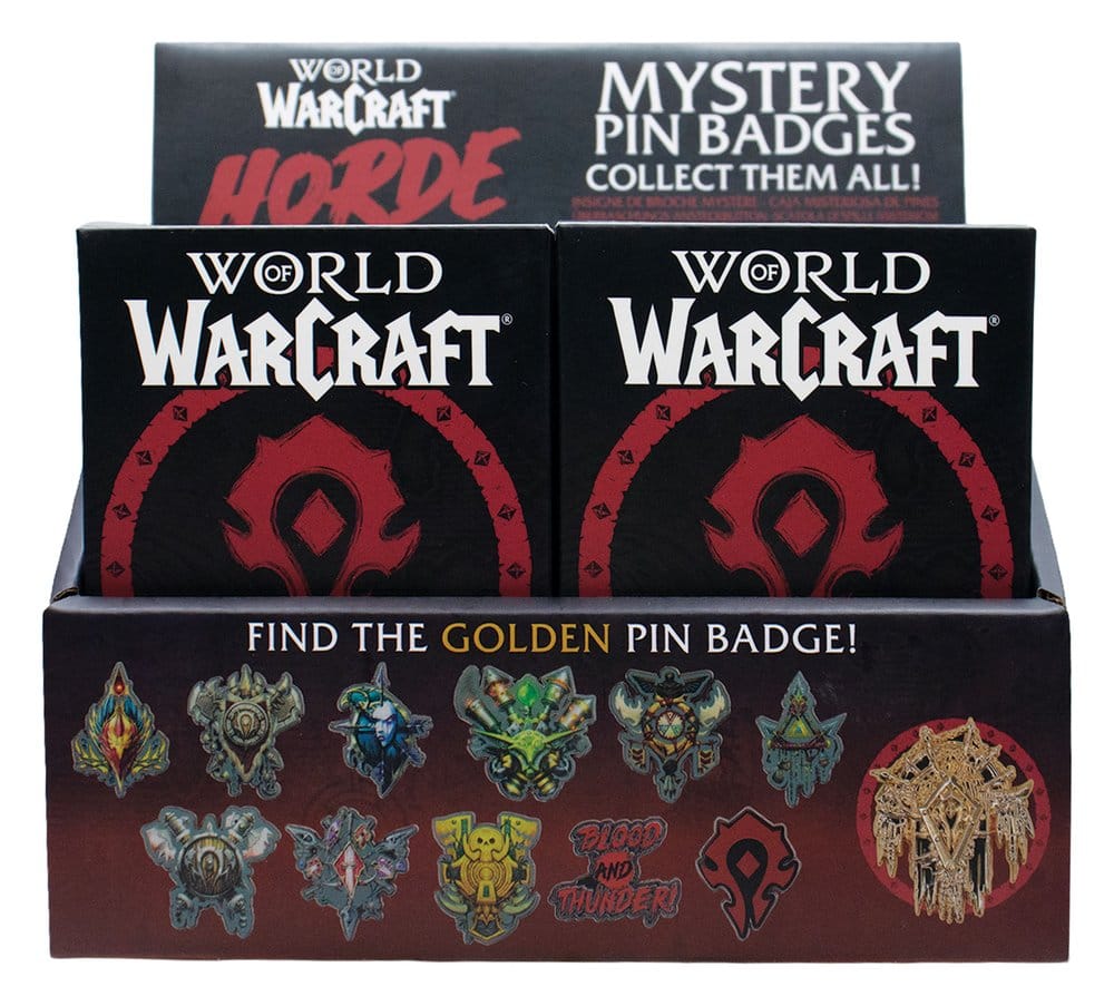 PRE ORDINE - World of Warcraft Mystery Pin Badges Horde Blind Box Display (12)