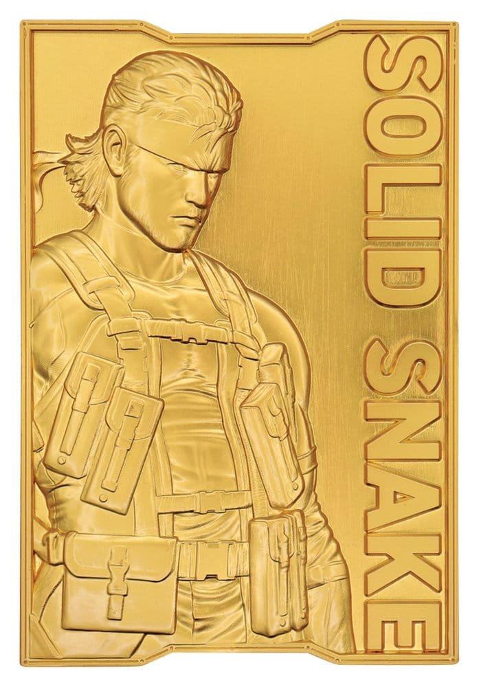 PRE ORDINE - Metal Gear Solid 2 Ingot Snake 24k Gold Plated Limited Edition