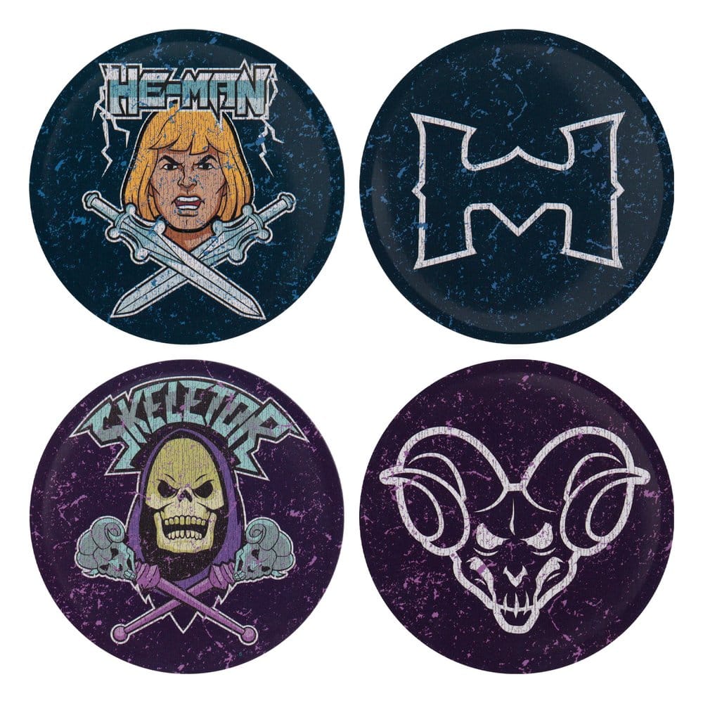 PRE ORDINE - Masters of the Universe Coaster 4-Pack Printed Metal