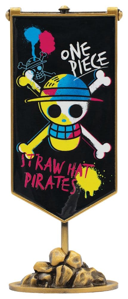 PRE ORDINE - One Piece Replica Straw Hat Pirates Metal Banner 11 x 6 cm