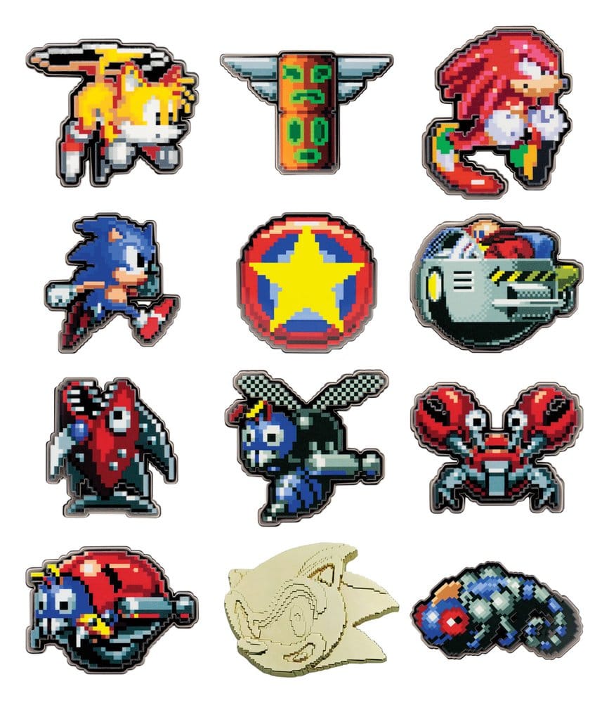 PRE ORDINE - Sonic The Hedgehog Mystery Pin Badges Blind Box Display (12)