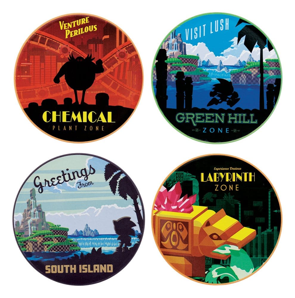 PRE ORDINE - Sonic - The Hedgehog Coaster 4-Pack