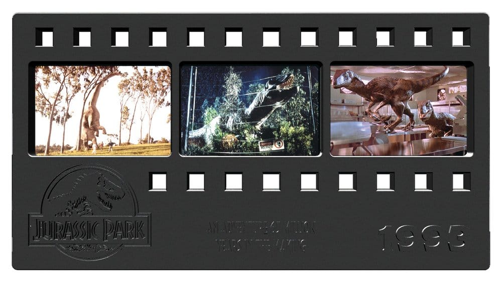 PRE ORDINE - Jurassic Park Ingot Metal Film Strip Collectible 12 cm