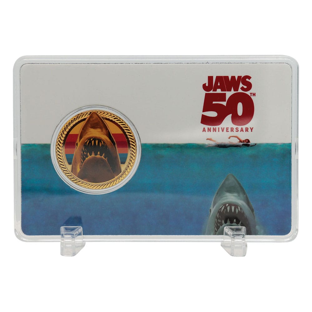 PRE ORDINE - Jaws Collectable Coin 50th Anniversary 24k Gold Plated Limited Edition