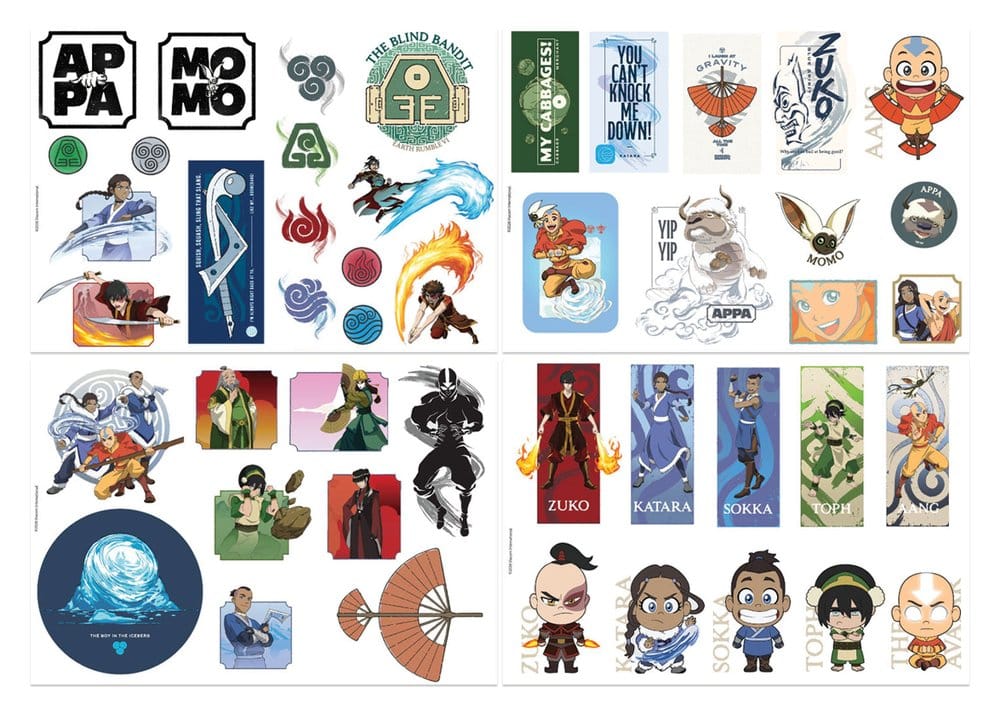 PRE ORDINE - Avatar: The Last Airbender Tech Sticker Pack