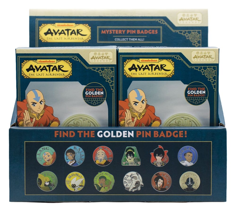 PRE ORDINE - Avatar: The Last Airbender Mystery Pin Badges Blind Box Display (12)