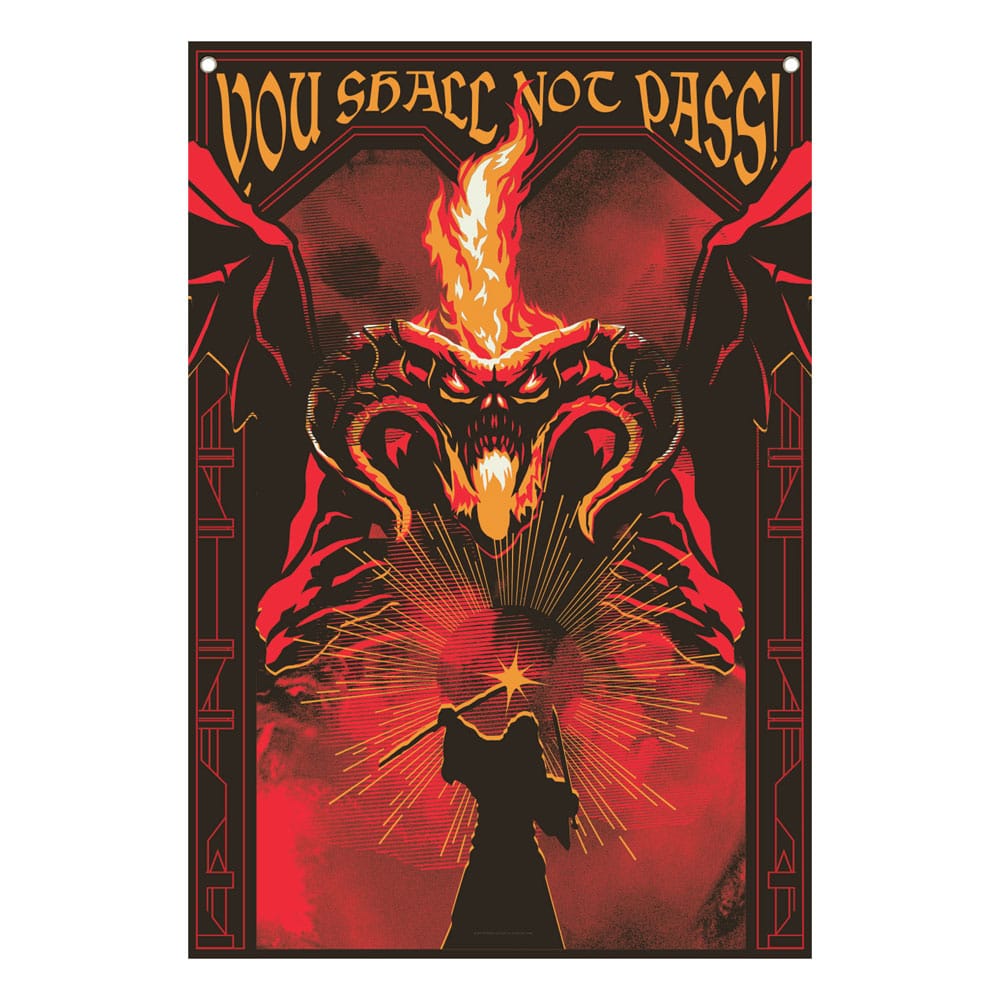 PRE ORDINE - Lord of the Rings Wall Banner You shall not pass! 125 x 85 cm