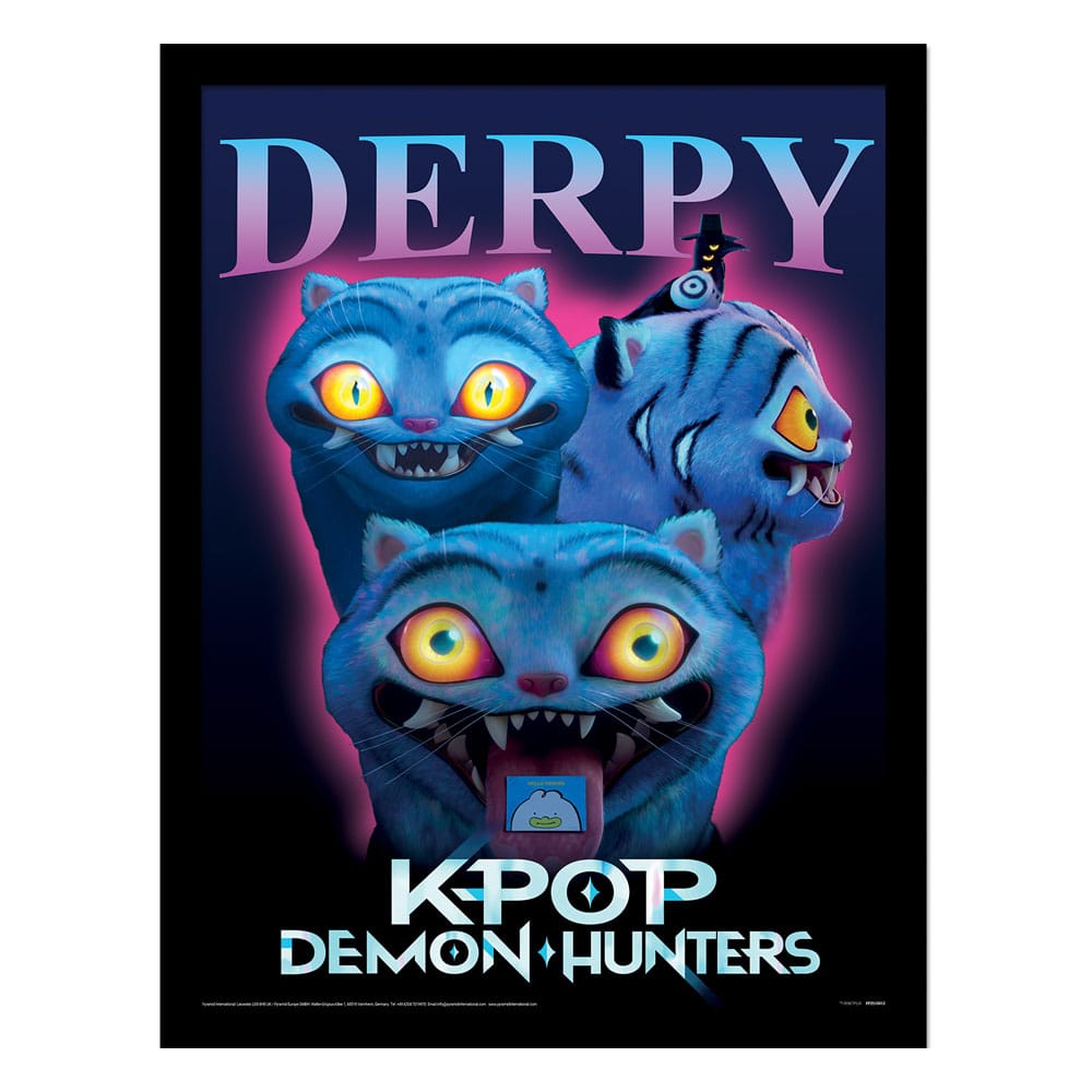 PRE ORDINE - KPop Demon Hunters Collector Print Framed Poster Derpy