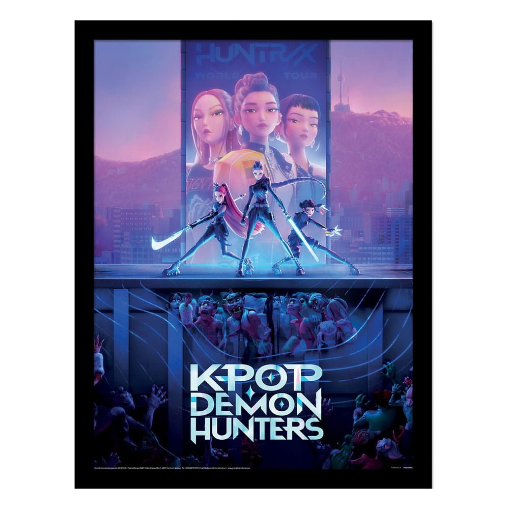 PRE ORDINE - KPop Demon Hunters Collector Print Framed Poster Movie Key Art