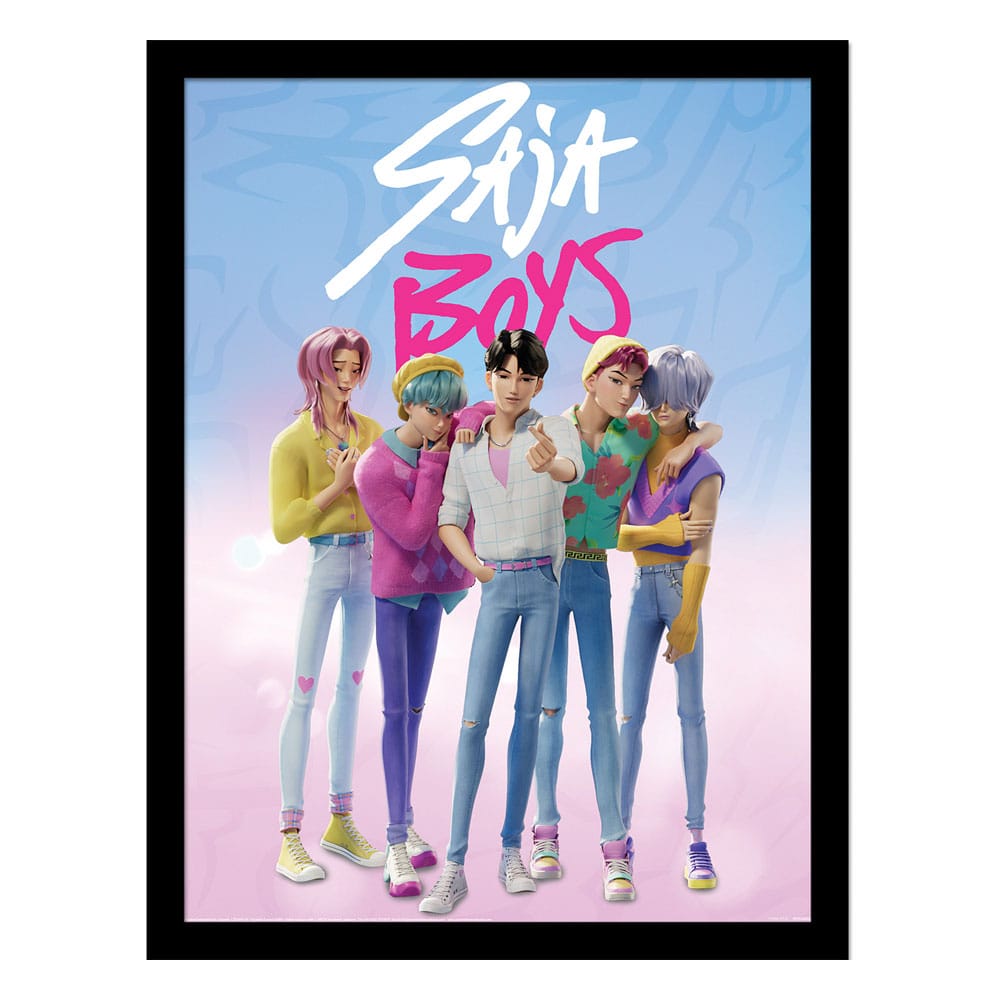 PRE ORDINE - KPop Demon Hunters Collector Print Framed Poster Saja Boys