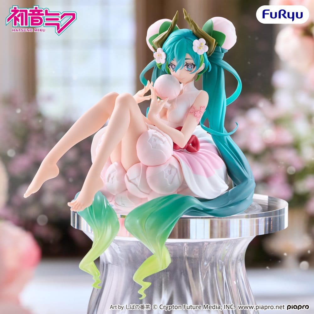 PRE ORDINE - Hatsune Miku Noodle Stopper PVC Figure Flower Fairy White Plum Blossom 13 cm