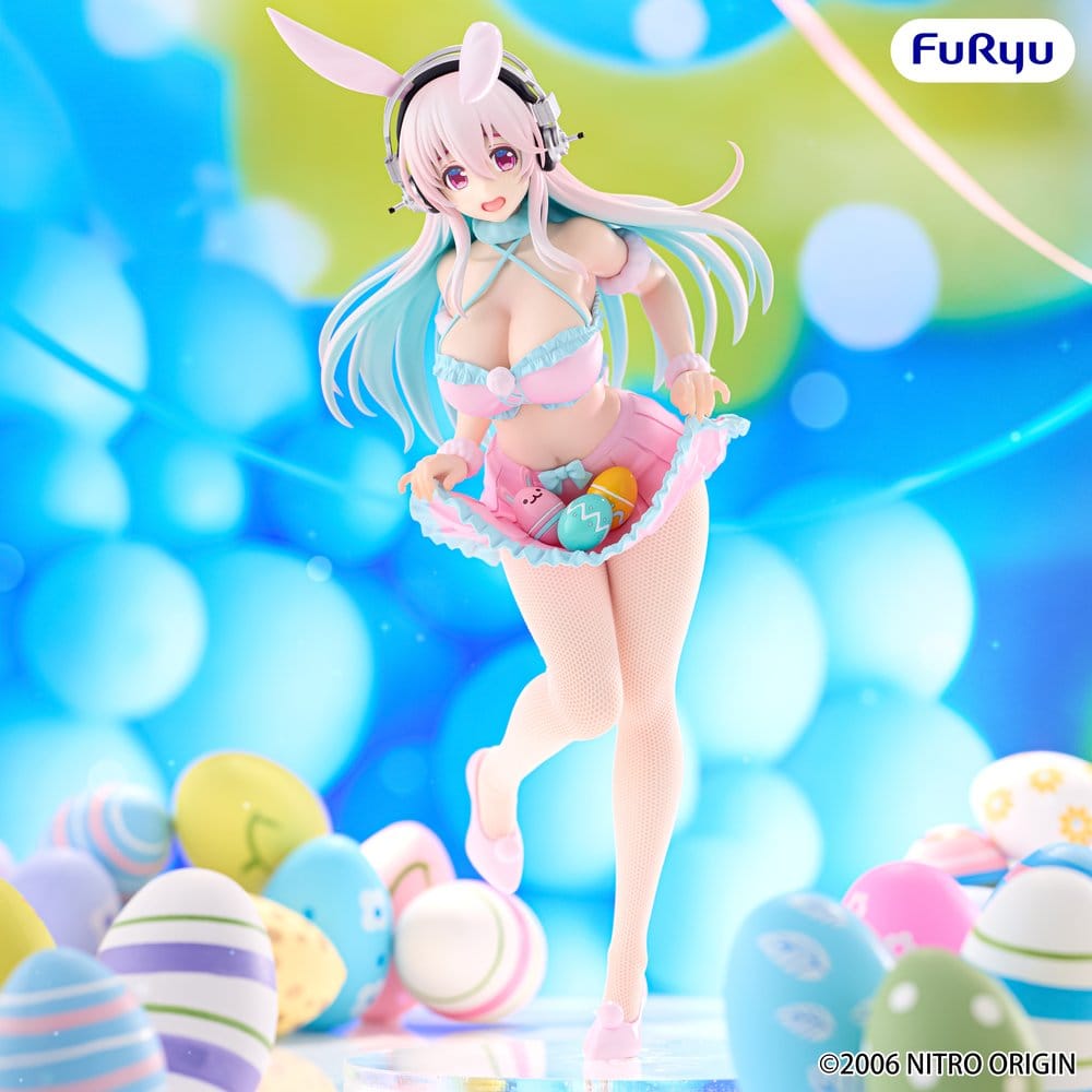 PRE ORDINE - Super Sonico BiCute Bunnies PVC Figure Pastel Easter Ver. 29 cm