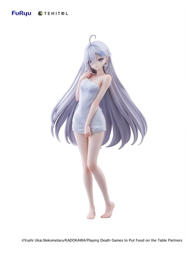 PRE ORDINE - Playing Death Games to Put Food on the Table Light Novel PVC Statue Yuki Golden Bath Ver. 30 cm