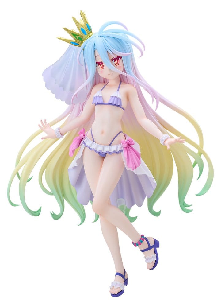 PRE ORDINE - No Game No Life Tenitol Tall PVC Figure Shiro swimwear dress Ver. 29 cm