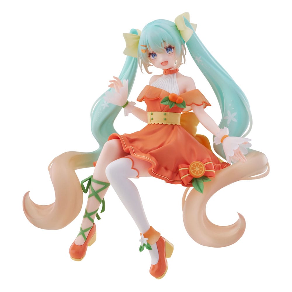 PRE ORDINE - Hatsune Miku Noodle Stopper PVC Statue Flower Hatsune Miku Citrus Ver. 14 cm