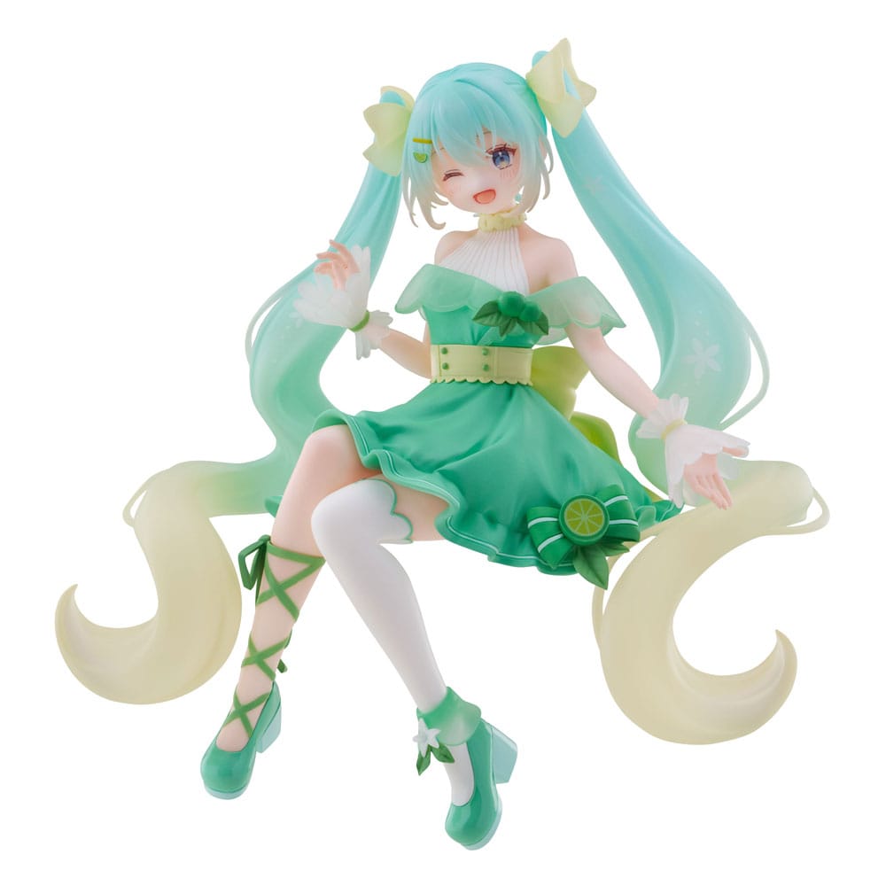 PRE ORDINE - Hatsune Miku Noodle Stopper PVC Statue Hatsune Miku Lime Ver. 14 cm