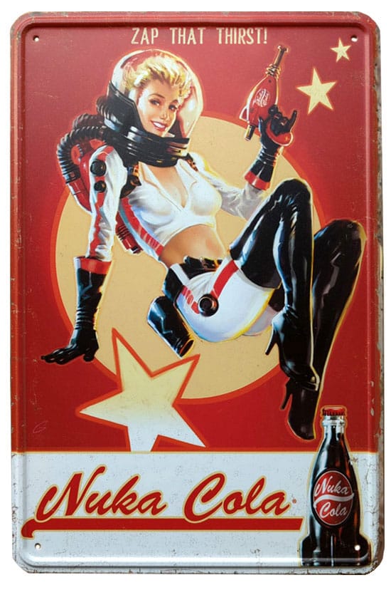 PRE ORDINE - Fallout Metal Sign Nuka Cola Girl