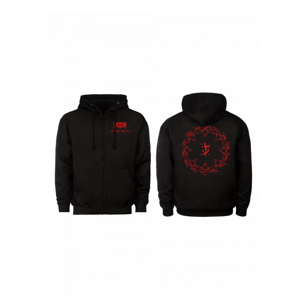 Doom The Dark Ages Hooded Sweater Analog Shield Size XL