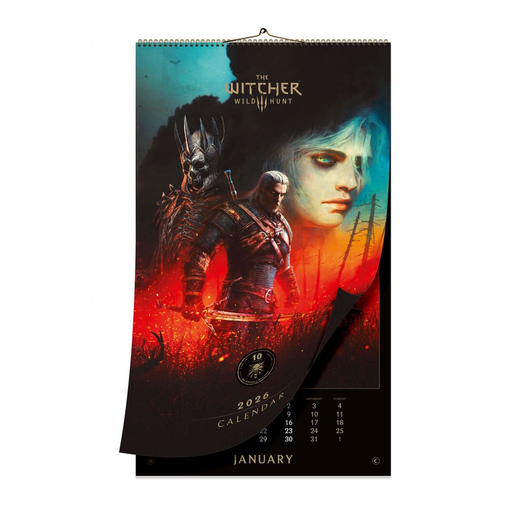 PRE ORDINE - The Witcher 3: Wild Hunt Calendar 2026 10th Anniversary