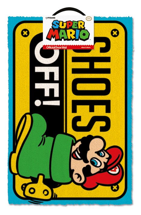 PRE ORDINE - Super Mario Doormat Shoes Off 40 x 60 cm