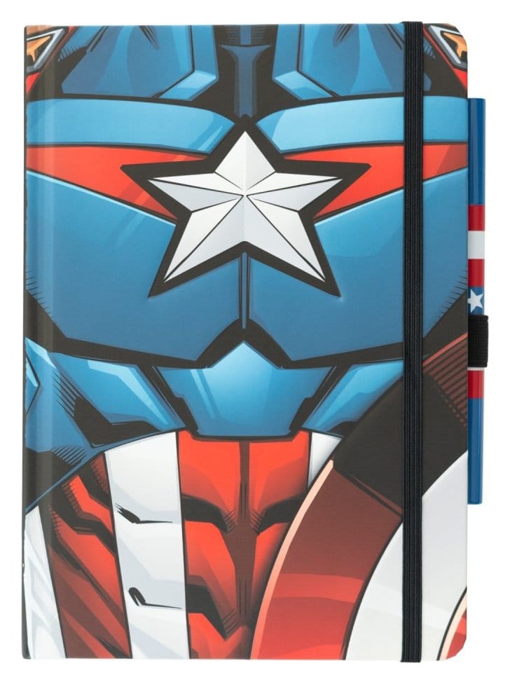 PRE ORDINE - Marvel Captain America Premium Notebook with Pen Uniform A5