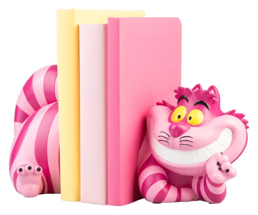 PRE ORDINE - Disney Alice in Wonderland Bookends Cheshire Cat