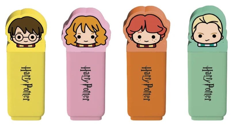PRE ORDINE - Harry Potter Set of 4 Highlighters with Topper