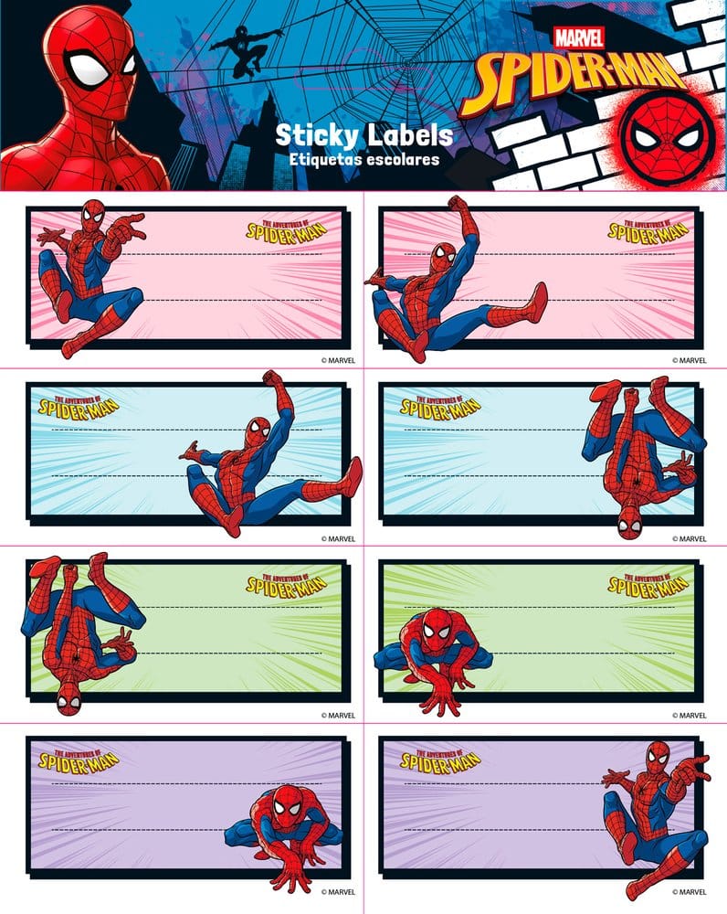 PRE ORDINE - Spider-Man Self-Adhesive Labels