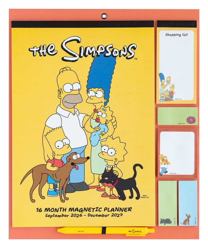 PRE ORDINE - The Simpsons Magnetic Planner 2026/27 30 x 35 cm