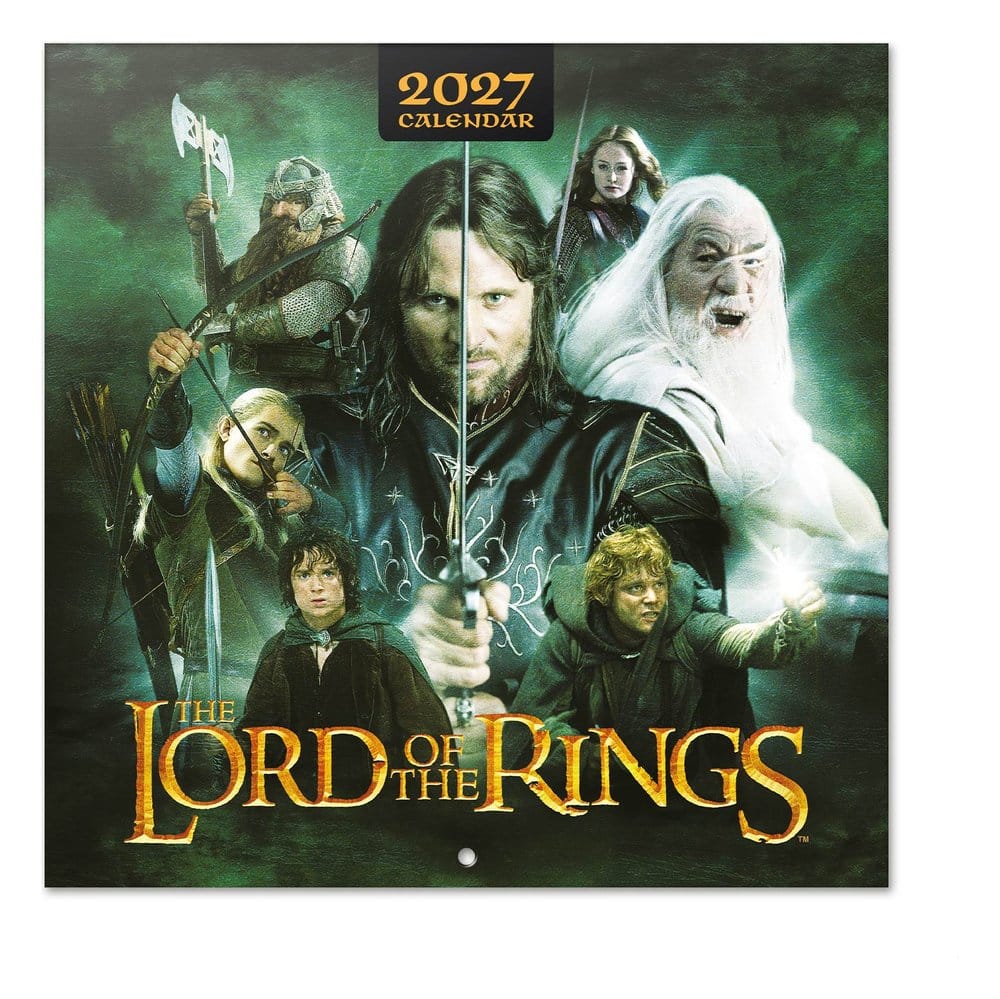 PRE ORDINE - The Lord of the Rings Wall Calendar 2027 30 x 30 cm