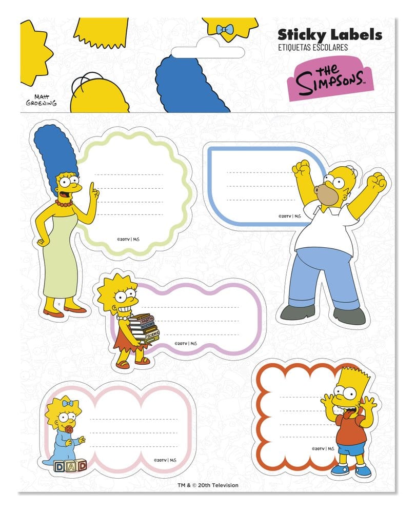 PRE ORDINE - The Simpsons Premium Self-Adhesive Labels (10)