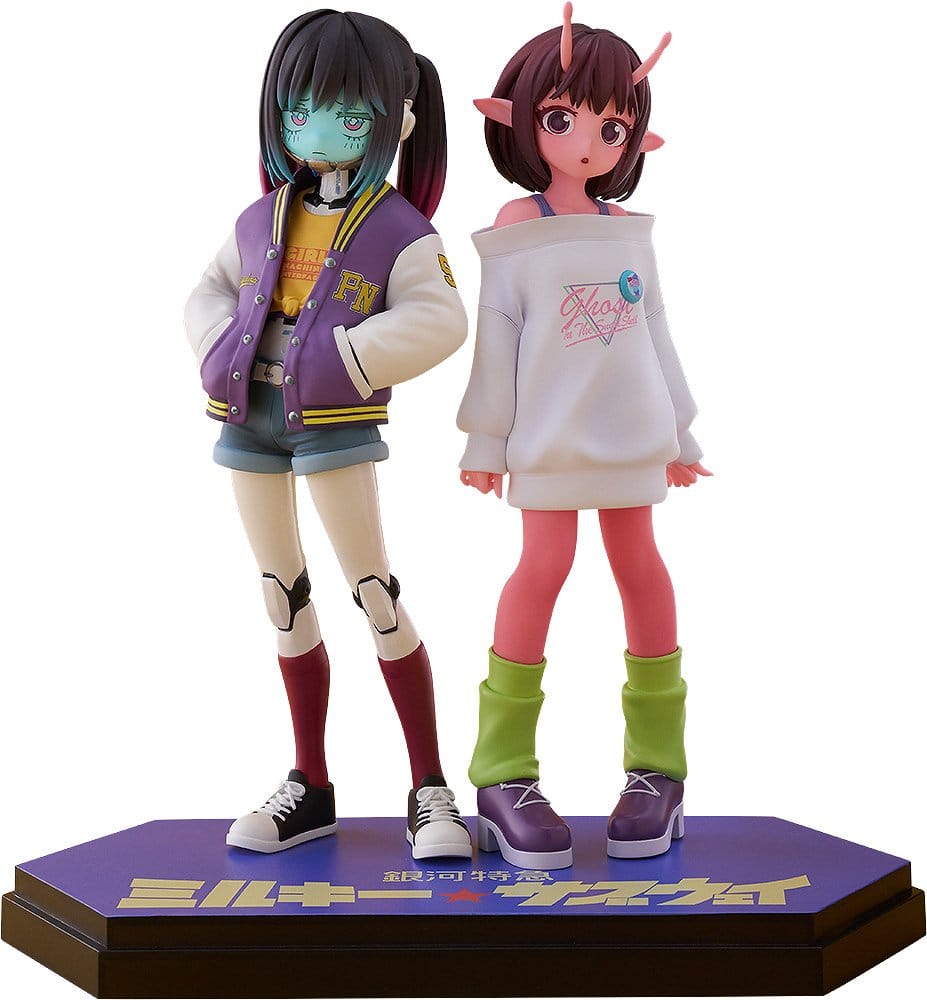 PRE ORDINE - Milky Subway The Galactic Limited Express Pop Up Parade PVC Figur Chiharu & Makina 15 cm