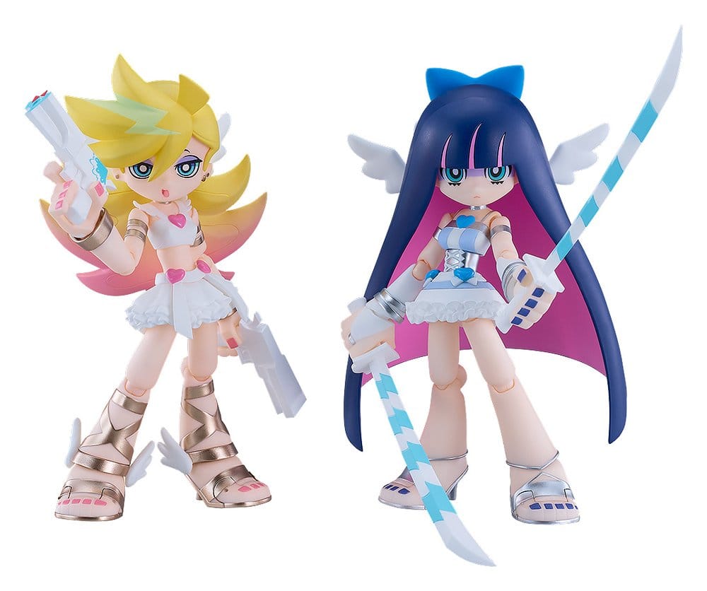 PRE ORDINE - New Panty & Stocking with Garterbelt Figma Action Figures 2-Pack Panty & Stocking: Angel ver. 12 cm