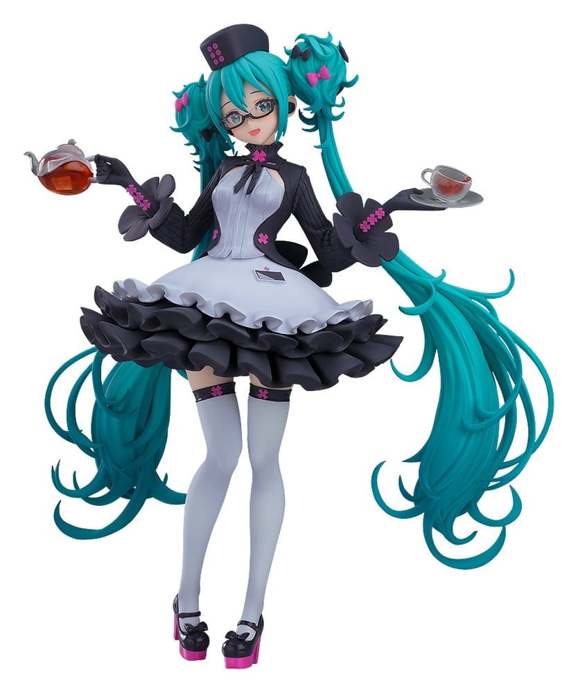 PRE ORDINE - Character Vocal Series 01: Hatsune Miku Pop Up Parade Hatsune Miku: Glasses x Café Ver. 18 cm
