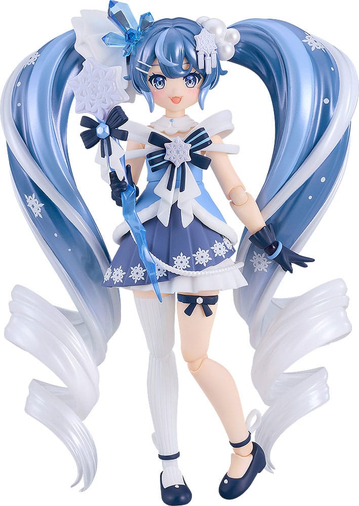 PRE ORDINE - Character Vocal Series 01: Hatsune Miku Figma Action Figure Snow Miku: Crystal Snow Ver. 13 cm