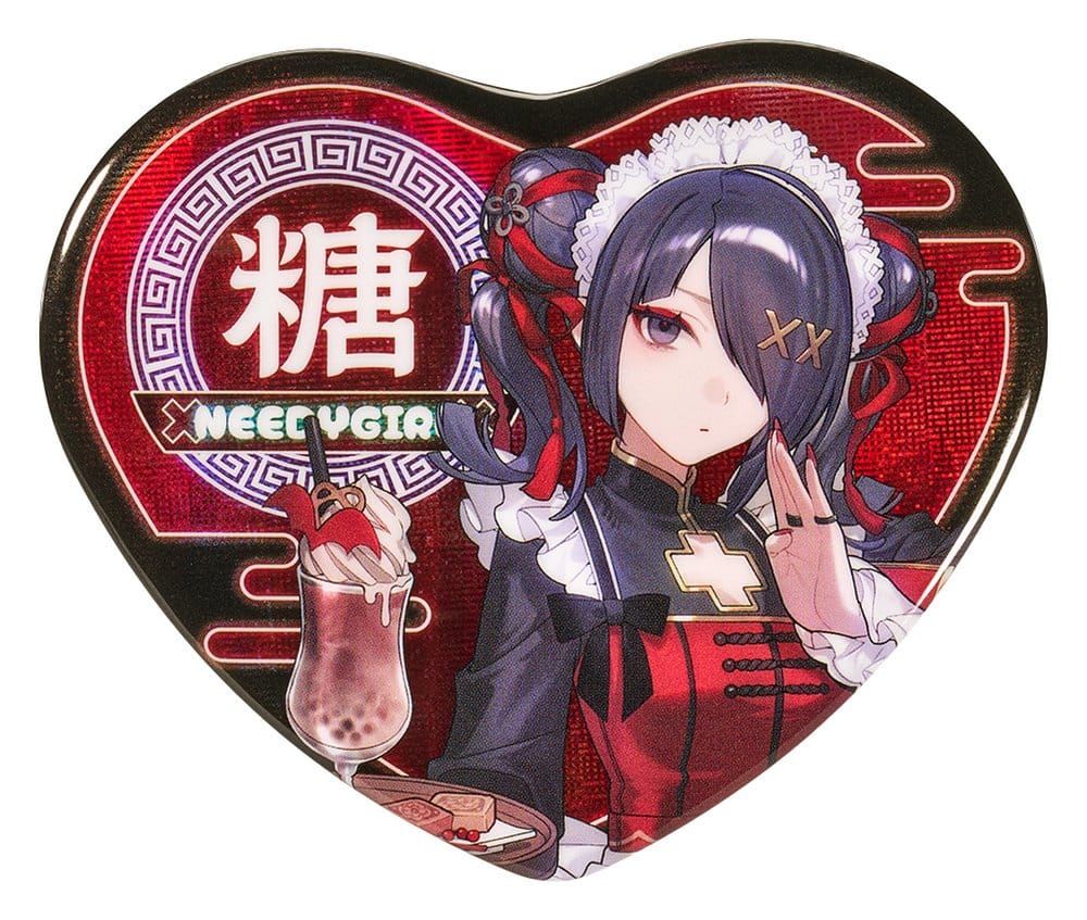 PRE ORDINE - Needy Streamer Overload Needy Streamer Chinese Restaurant Series Heart-Shaped Pinback Button Ame