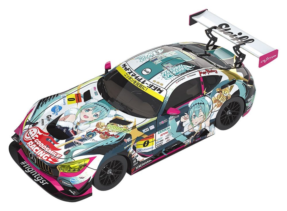 PRE ORDINE - Hatsune Miku GT Project Vehicle 1/64 Good Smile Hatsune Miku AMG 2018 SUPER GT Ver. 7 cm