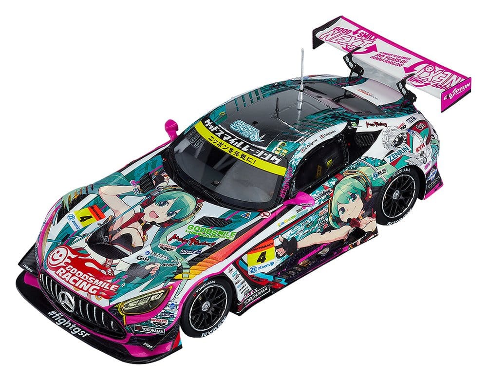PRE ORDINE - Hatsune Miku GT Project Vehicle 1/64 Hatsune Miku AMG 2020 SUPER GT Ver. 7 cm
