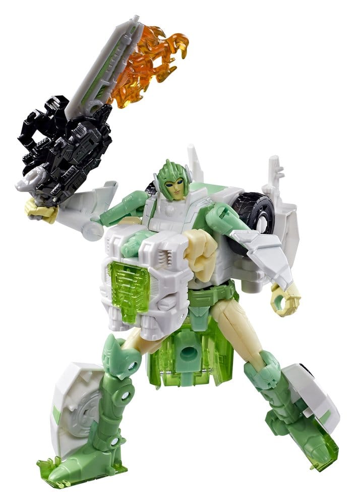 PRE ORDINE - Transformers Generations War for Cybertron: Siege Deluxe Class Action Figure WFC-S15 Autobot Greenlight & Battle Masters Dazzlestrike 14 cm