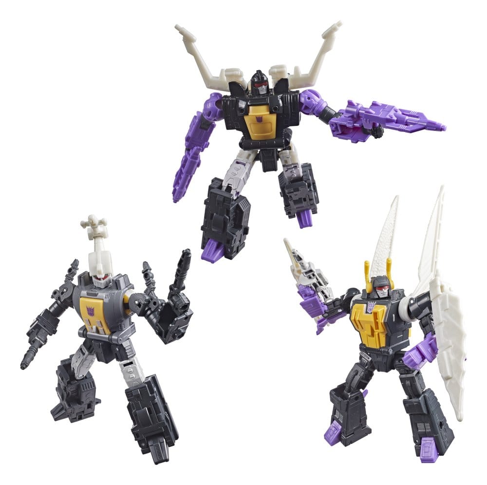 PRE ORDINE - The Transformers: The Movie Studio Series Deluxe Class Action Figure 3-Pack Insecticon Bombshell, Shrapnel & Kickback 14 cm