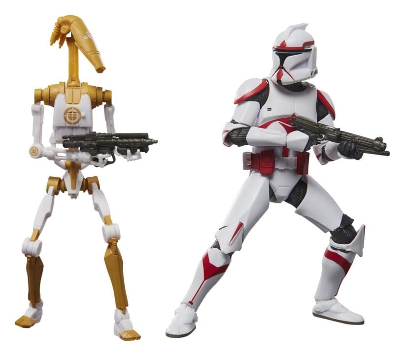PRE ORDINE - Star Wars: Battlefront II Black Series Action Figure 2-Pack Phase I Assault Trooper & Battle Droid Officer 15 cm