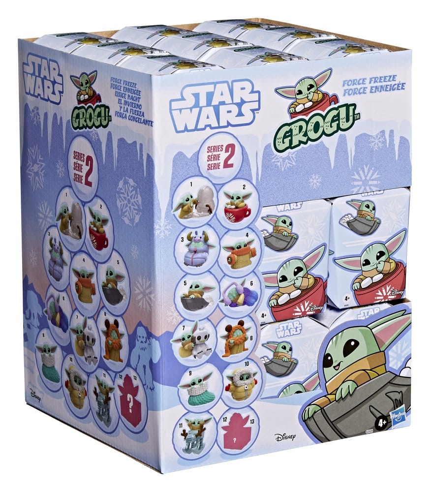 PRE ORDINE - Star Wars Mini Figures 4 cm Grogu Force Freeze Series 2 Blind Box Display (24)