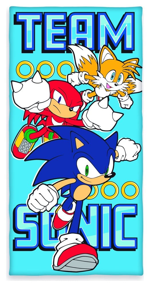 PRE ORDINE - Sonic Beach Towel Team Sonic 70 x 140 cm