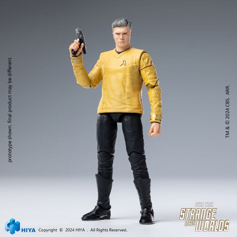 PRE ORDINE - Star Trek Strange New Worlds Exquisite Mini Series Actionfigur 1/18 Pike 11 cm