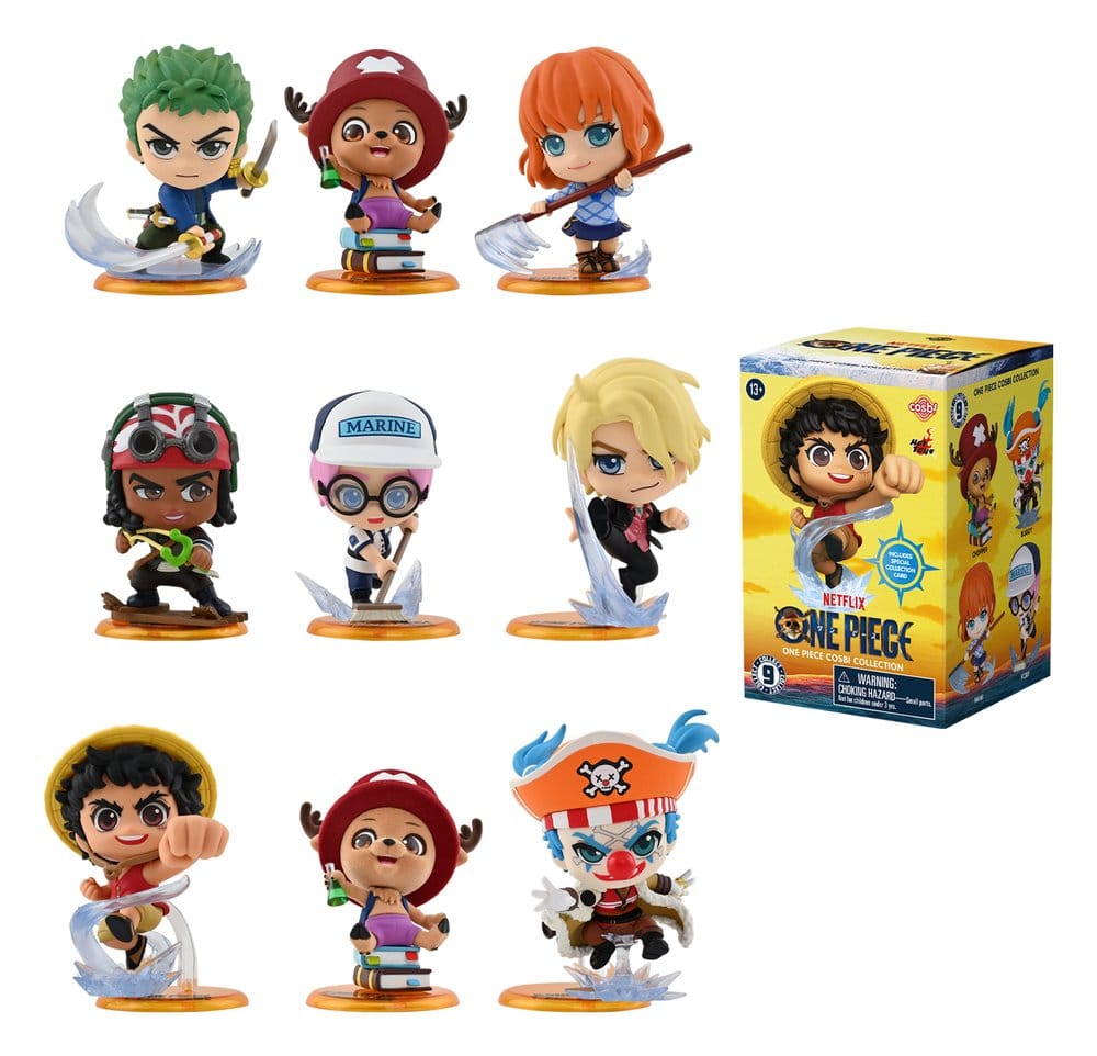 PRE ORDINE - One Piece Cosbi Mini Figures 8 cm Blind Box Display (8)