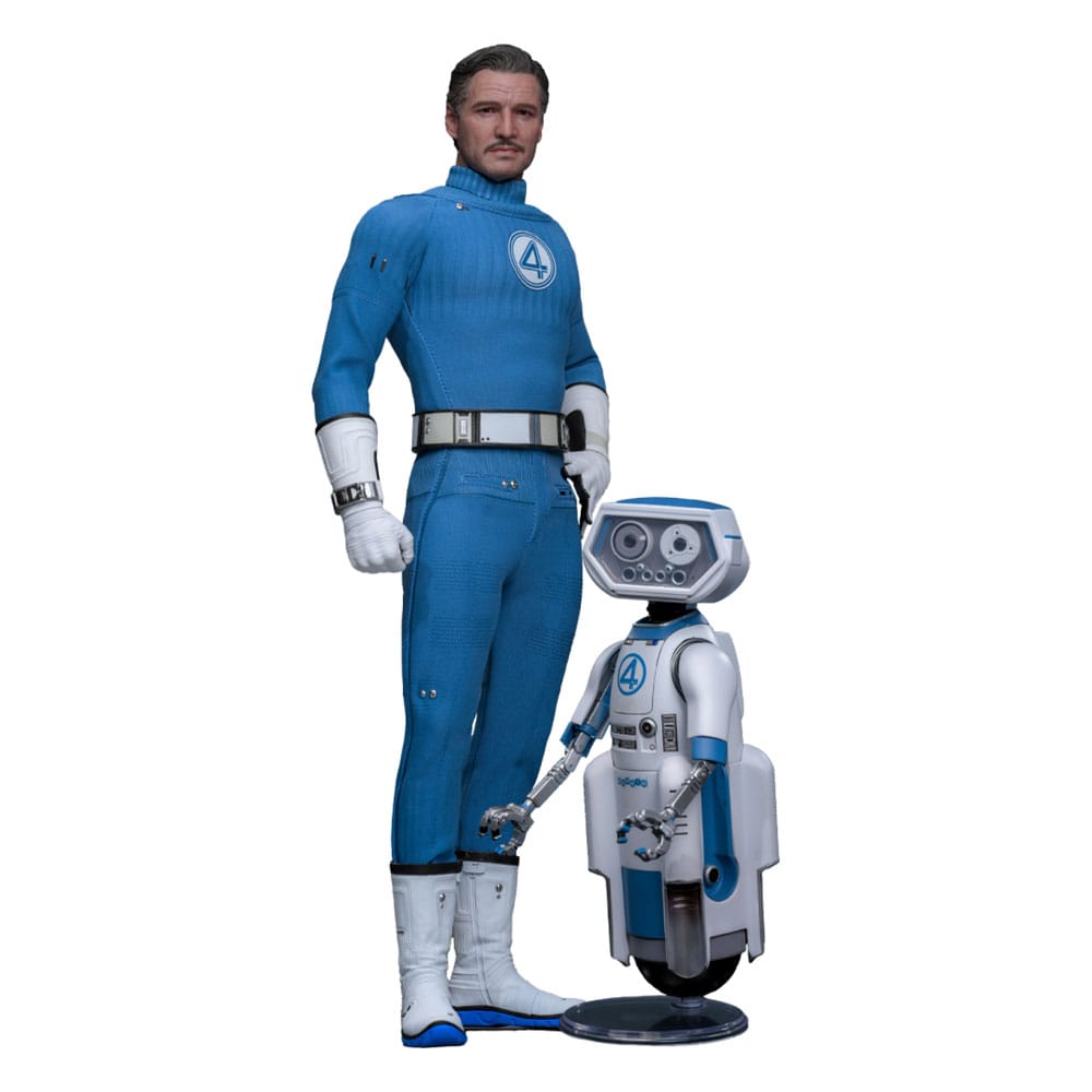 PRE ORDINE - The Fantastic Four: First Steps Movie Masterpiece Action Figure 2-Pack 1/6 Mister Fantastic & H.E.R.B.I.E. 30 cm