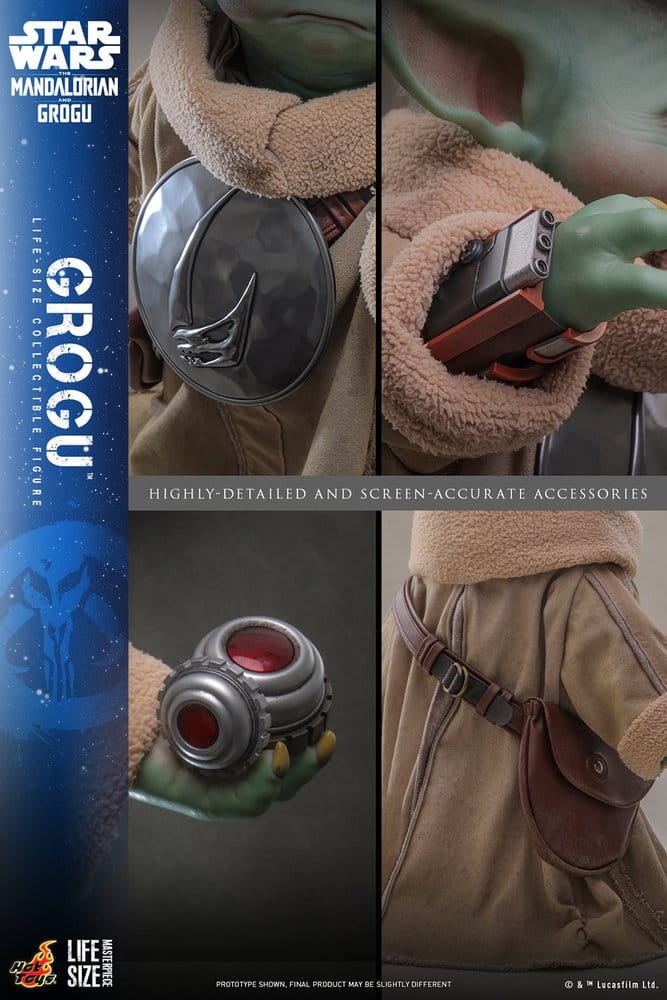 PRE ORDINE - HOT TOYS Star Wars: The Mandalorian & Grogu Life-Size Figure Grogu 38 cm