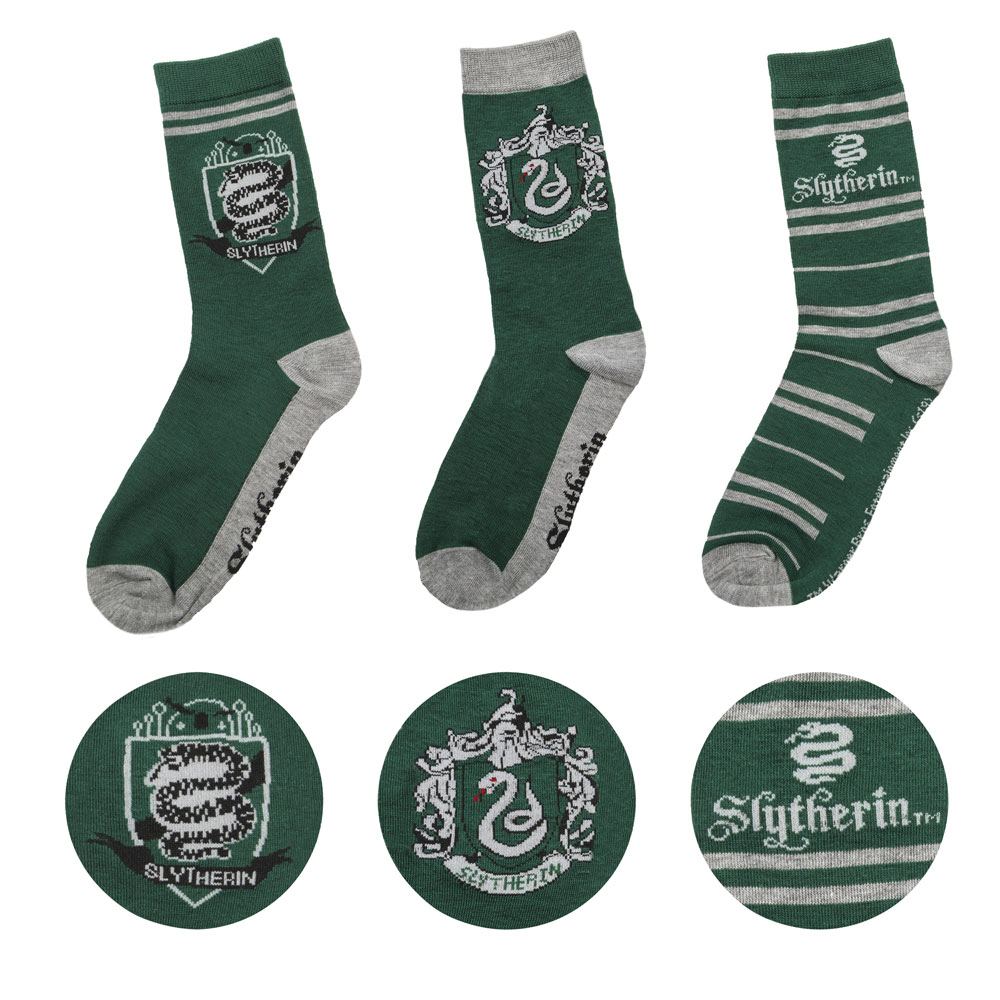 PRE ORDINE - Harry Potter Socks 3-Pack Slytherin