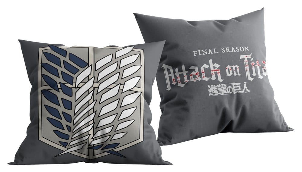 PRE ORDINE - Attack on Titan (Final Season) Pillow Grau 40x40 cm