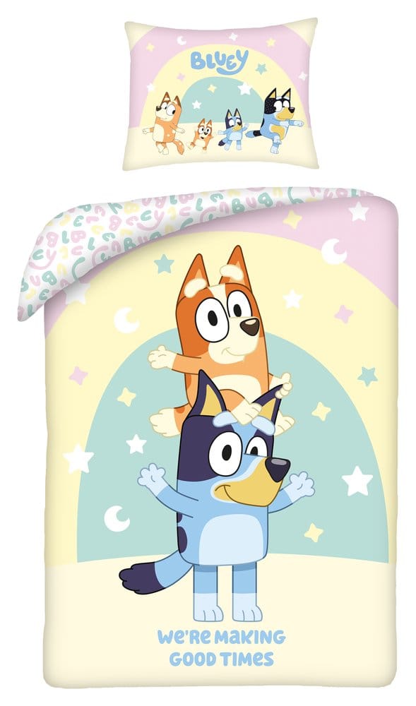 PRE ORDINE - Bluey Duvet Set We're Making Good Times 160 x 200 cm / 70 x 80 cm